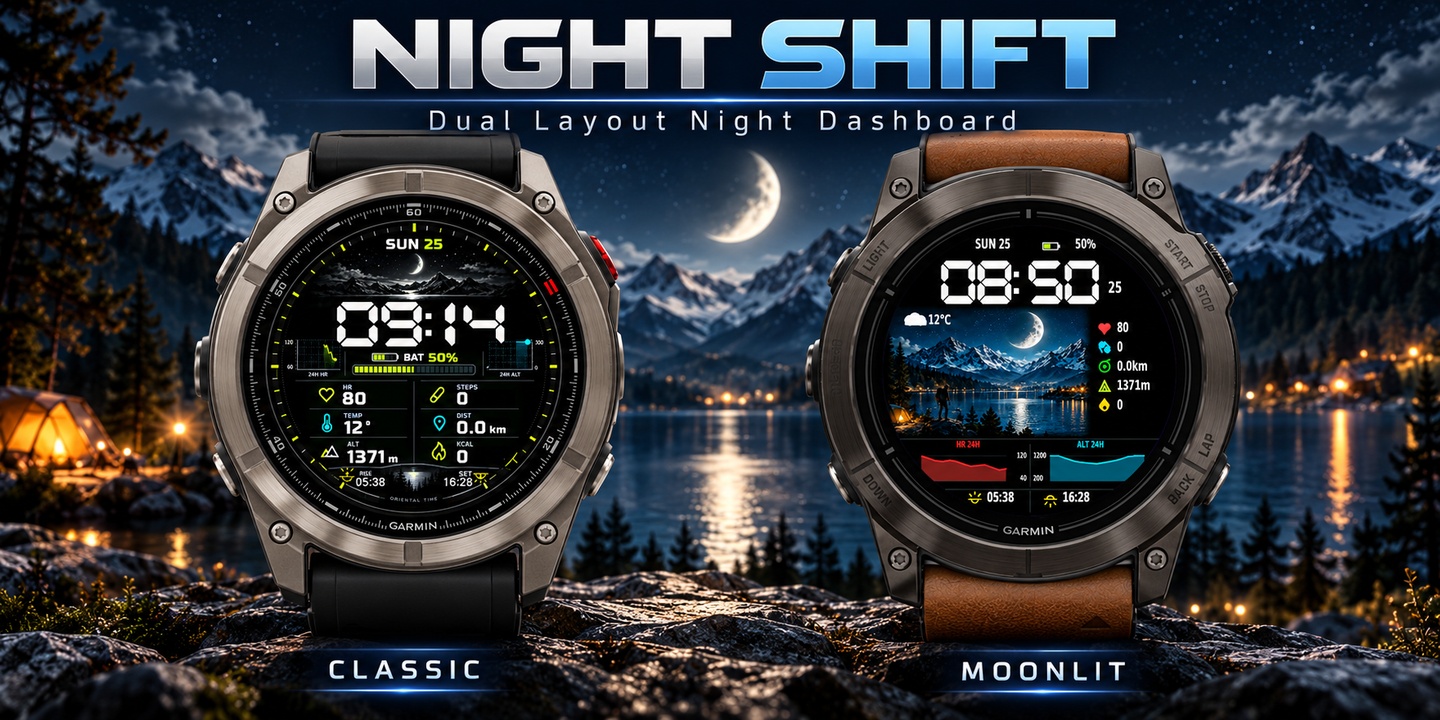 NIGHT SHIFT · Classic Night Shift / Moonlit Dashboard